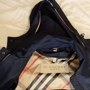 Blue Burberry Coat